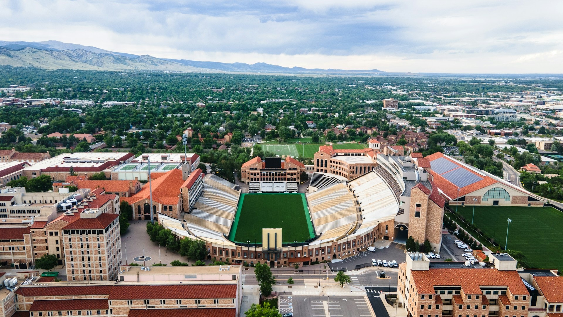 Aerial view of Boulder, Colorado
